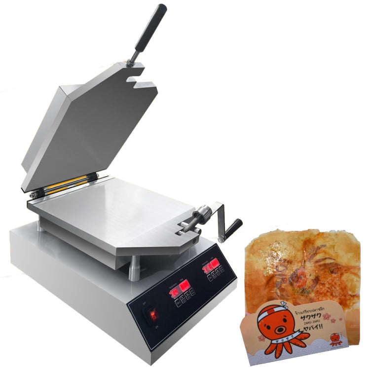Japanese Paper Thin Seafood Cracker Pancake Machine UK Plug 220V 2800W