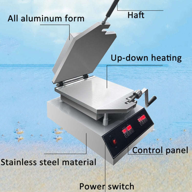 Japanese Paper Thin Seafood Cracker Pancake Machine US Plug 110V 2200W