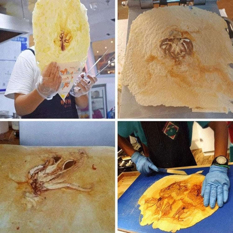 Japanese Paper Thin Seafood Cracker Pancake Machine US Plug 110V 2200W