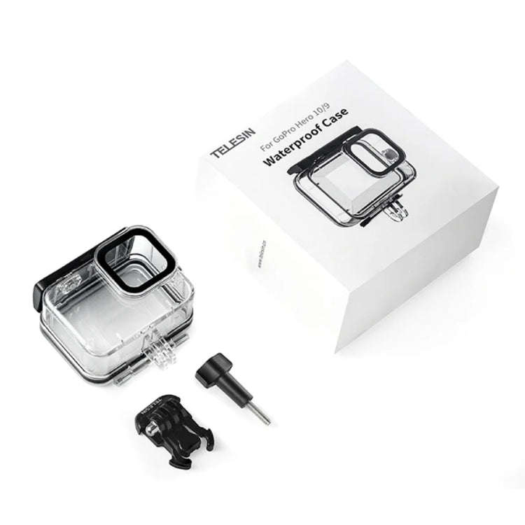 TELESIN GP-WTP-901 45m Diving Shell, For GoPro HERO12 Black / HERO11 Black / HERO10 Black / HERO9...