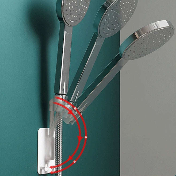 Multifunctional Universal Adjustable Shower Rack Bathroom Free Hole Shelf(Pink)