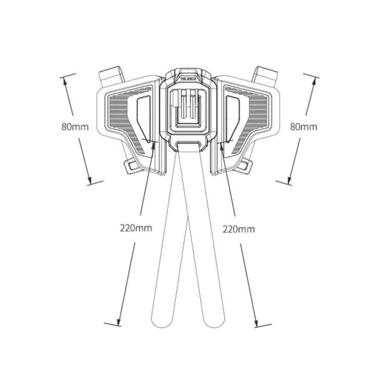 TELESIN GP-HBM-MT2 Universal Helmet Mount Holder For Sports Camera