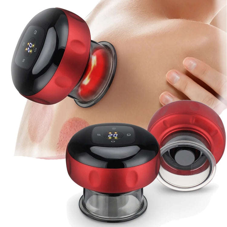 12-speed Remote Control Cupping Therapy Massager Set with 3 Cups(White)