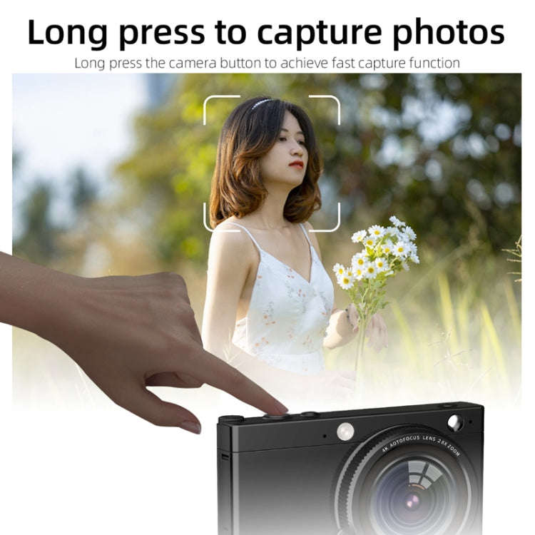 High-Definition CCD Digital Camera 64 Million WiFi Card Camera, Color: White + Headphone Cable