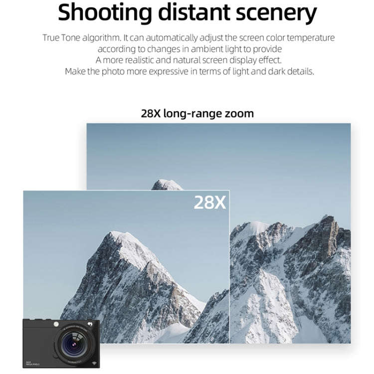 High-Definition CCD Digital Camera 64 Million WiFi Card Camera, Color: White + Headphone Cable