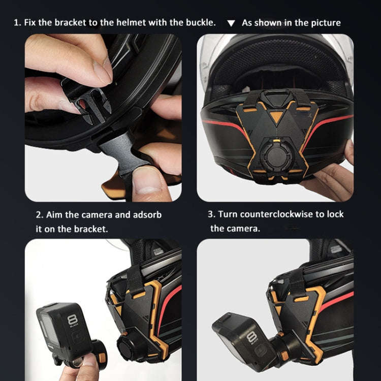 Magnetic Quick Release Motorcycle Helmet Chin Stand Mount For Smart Phone