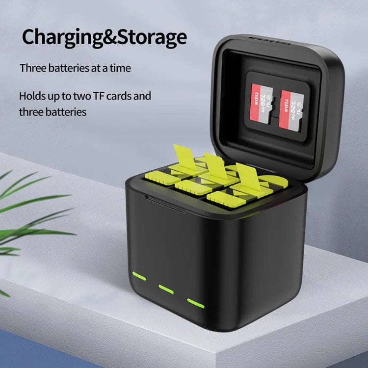 TELESIN GP-BCG-901 Storage Battery Charging Box For GoPro HERO12 Black / HERO11 Black / HERO10 Bl...