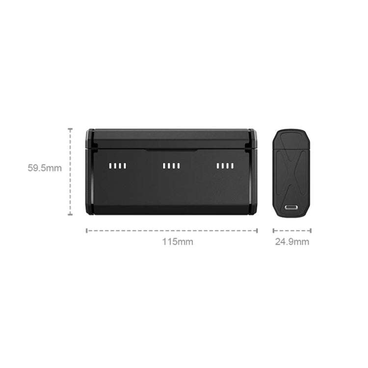 TELESIN GP-HPB-012 Pocket Multifunctional Storage Charging Box For GoPro HERO12 Black / HERO11 Bl...