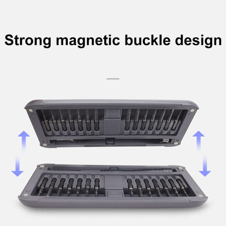 For DJI CQT UAV 30-In-1 Drone Universal Extended Screwdriver Set Disassembly Tool Set(Frosted Gray)