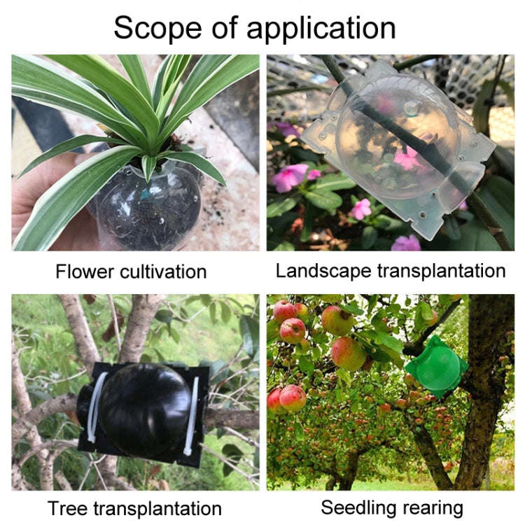 2pcs Plants Growth High Pressure Box Spherical Root Controller Grafting Root Cases, Model: S Gree...