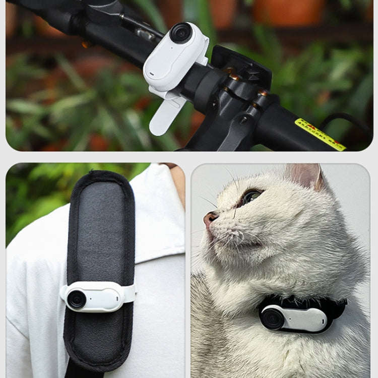 For Insta360 GO 3 / 3S Sunnylife IST-Q9335 Camera Silicone Case Wristband Bicycle Strap Expanding...
