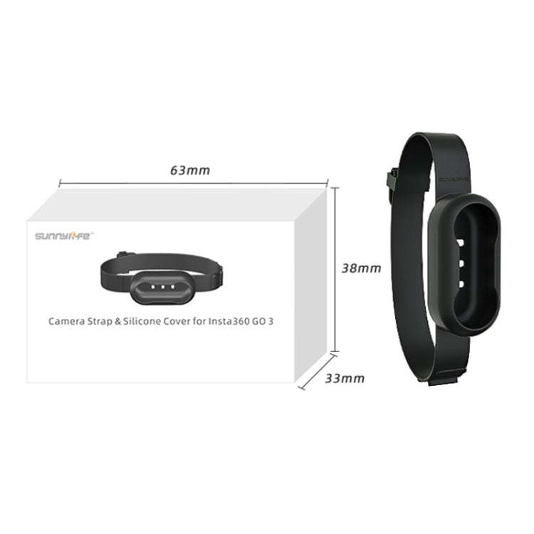 For Insta360 GO 3 / 3S Sunnylife IST-Q9335 Camera Silicone Case Wristband Bicycle Strap Expanding...