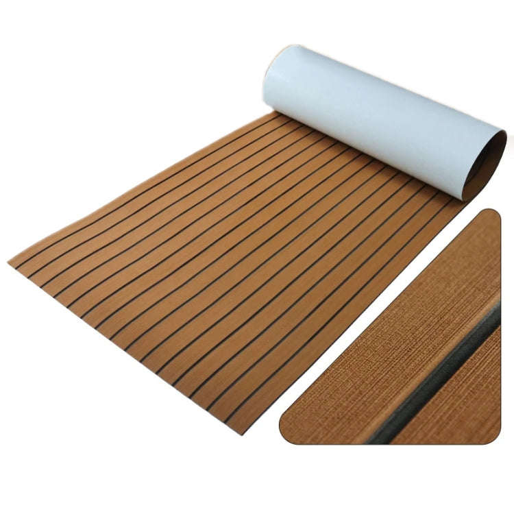 240x60x0.6cm Yacht RV Modification Imitation Teak Floor EVA Anti-slip Mat