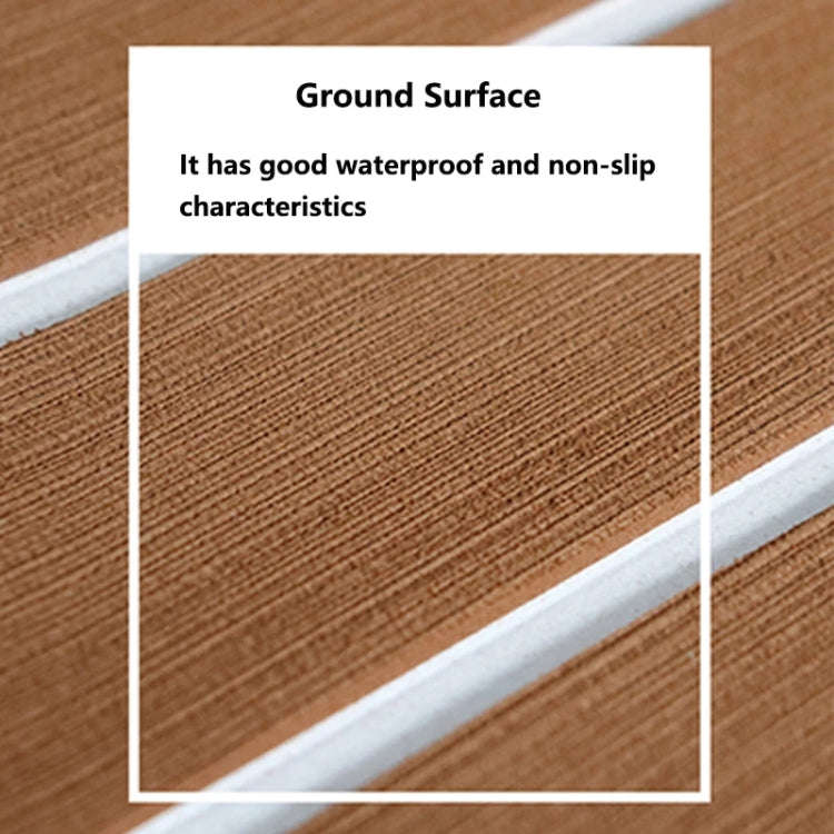 240x60x0.6cm Yacht RV Modification Imitation Teak Floor EVA Anti-slip Mat