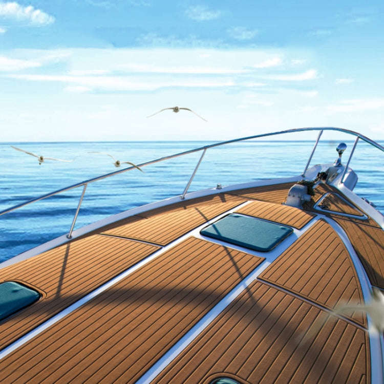 240x60x0.6cm Yacht RV Modification Imitation Teak Floor EVA Anti-slip Mat