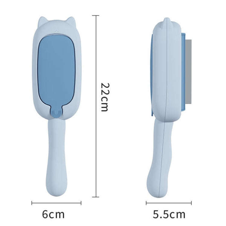 Pet Hair Remover Static Adsorption Two-Way Roller Clothes Sofa Hair Removal Brush(Blue)