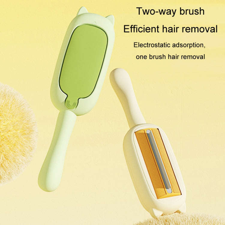 Pet Hair Remover Static Adsorption Two-Way Roller Clothes Sofa Hair Removal Brush(Blue)