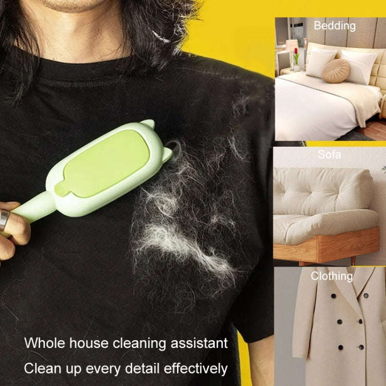 Pet Hair Remover Static Adsorption Two-Way Roller Clothes Sofa Hair Removal Brush(Yellow)