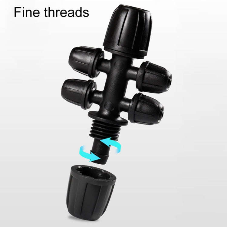 2pcs 8/11 To 4/7 Dual Locking Reducer Drip Irrigation Fittings Gardening Hose Sprinkler Connector...