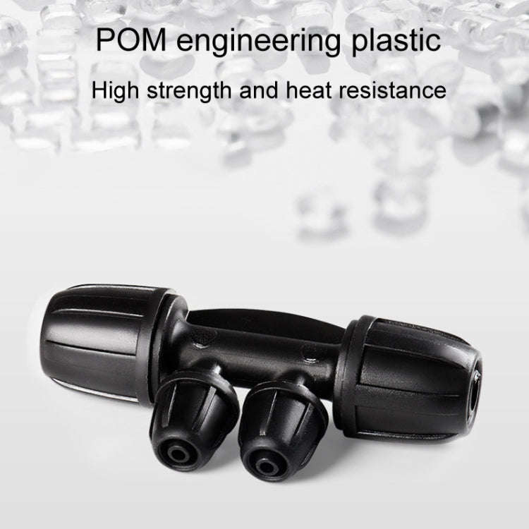 2pcs 8/11 To 4/7 Dual Locking Reducer Drip Irrigation Fittings Gardening Hose Sprinkler Connector...