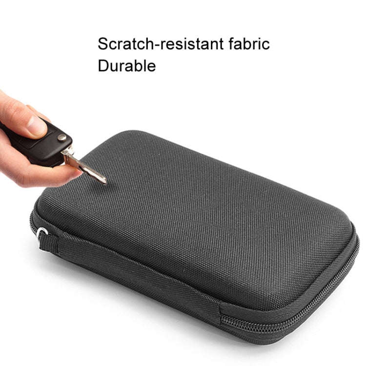 EVA Card Reader Digital Storage Bag Data Cable USB Flash Drive Hard Shell Pack(Gray)