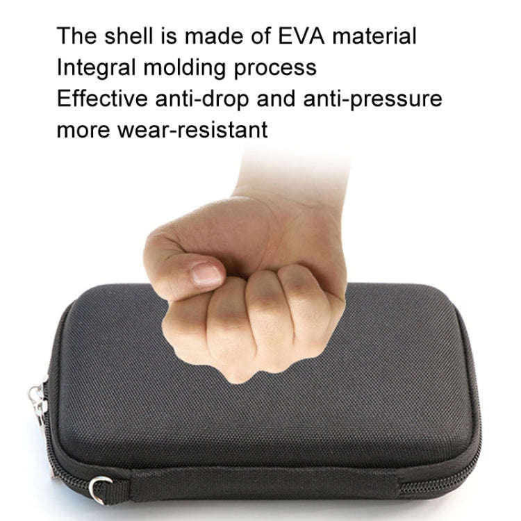 EVA Card Reader Digital Storage Bag Data Cable USB Flash Drive Hard Shell Pack(Gray)