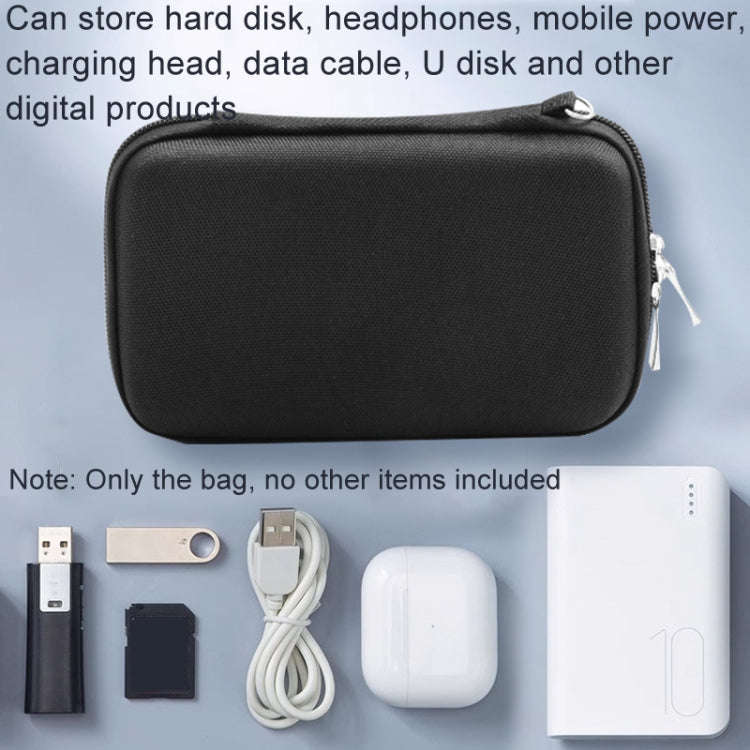 EVA Card Reader Digital Storage Bag Data Cable USB Flash Drive Hard Shell Pack(Gray)