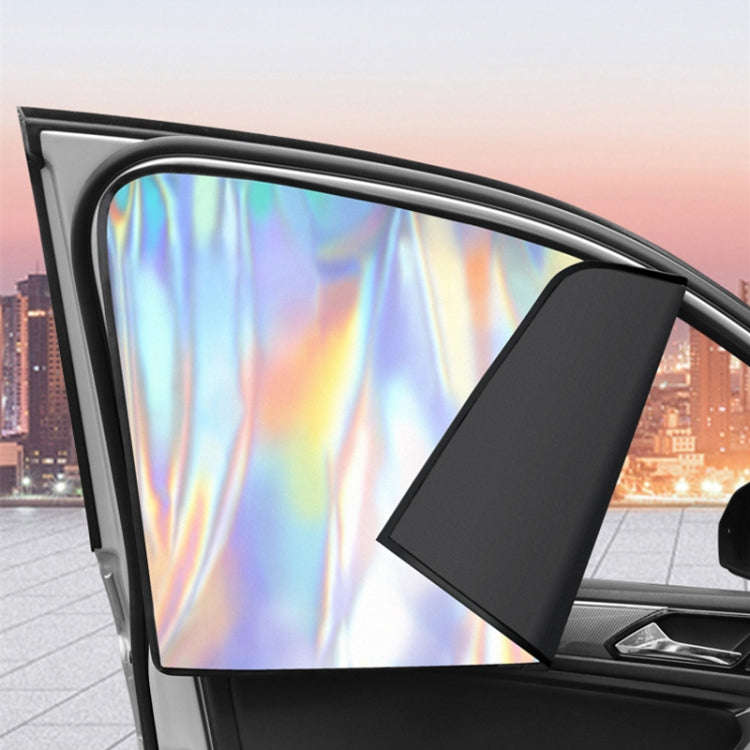 Colorful Titanium Silver Magnetic Car Sun Protection Sunshade Curtain(Passenger Seat)