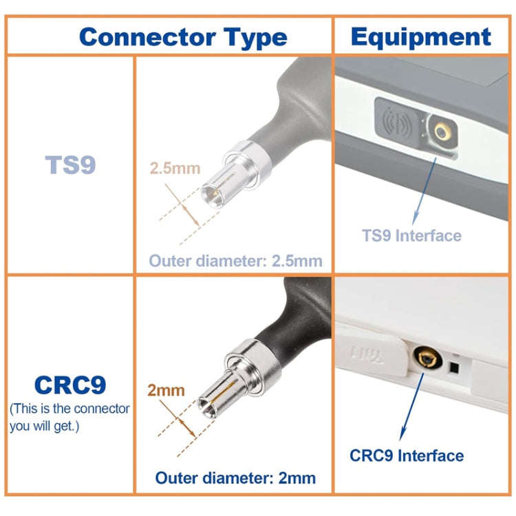 20cm SMA Female To CRC9 Male Flat Over Window Cable RF Coaxial Cable