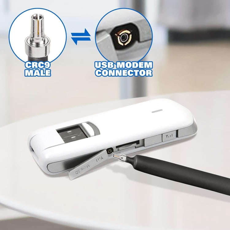 30cm SMA Female To CRC9 Male Flat Over Window Cable RF Coaxial Cable