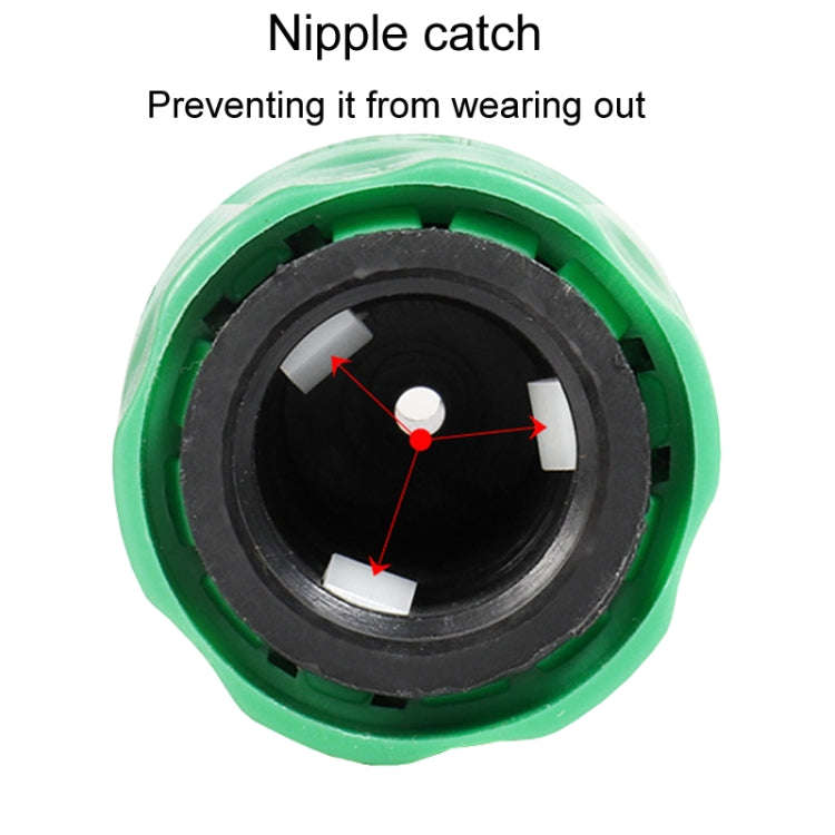 2pcs Faucet Hose Connector Gardening Drip Irrigation Car Wash Rifle Fitting(4/7 Interface)