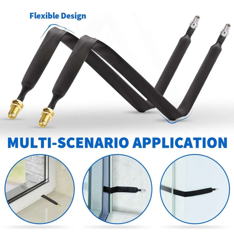 20cm SMA Female To TS9 Male Flat Over Window Cable RF Coaxial Cable