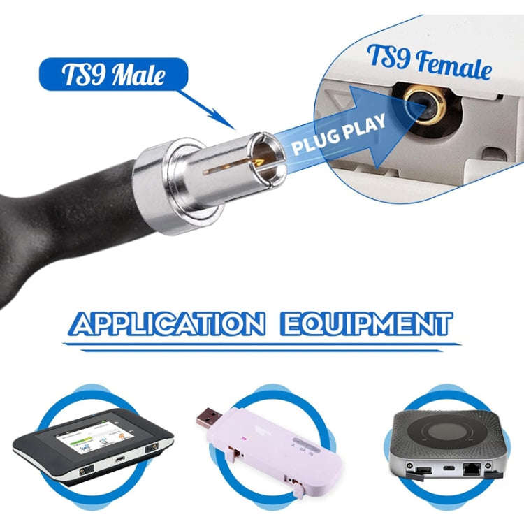 20cm SMA Female To TS9 Male Flat Over Window Cable RF Coaxial Cable