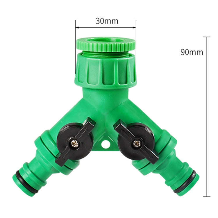 2 Way Garden Plumbing Hose Quick Connect Switch Horticultural Irrigation Faucet Ball Valve(BT918)
