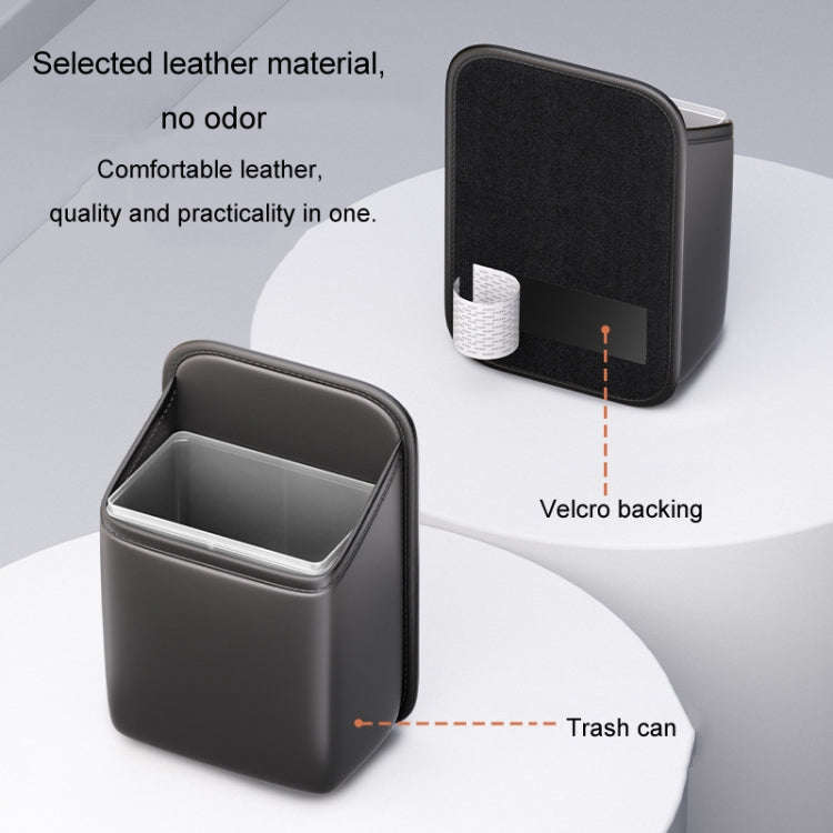 Car Seat Storage Bag With Waterproof Bucket Car Storage Multifunctional Trash Can(Black)