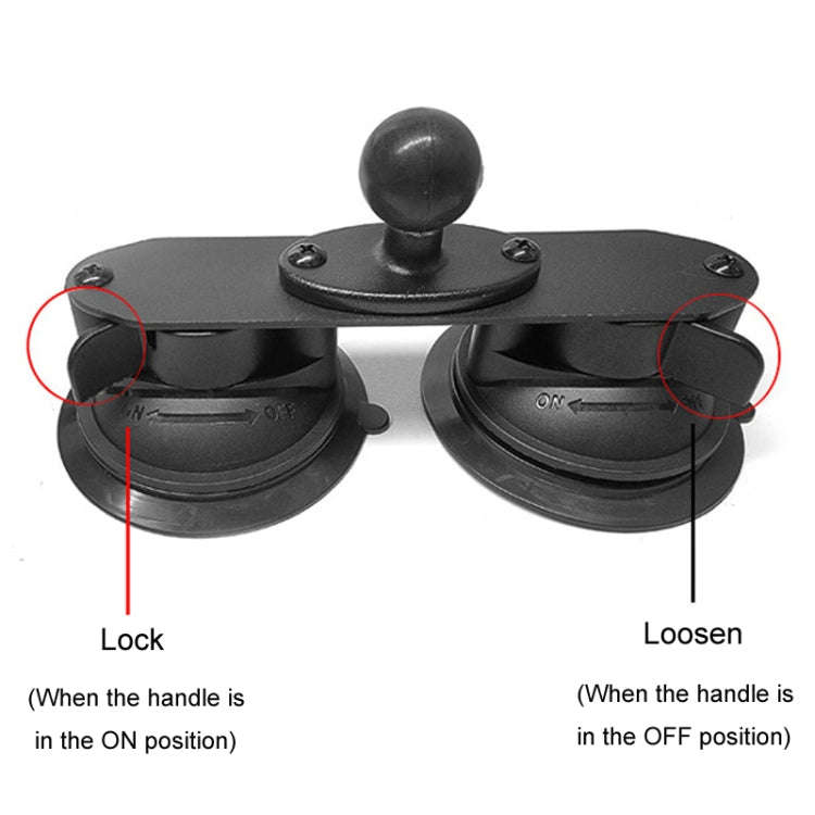 For Insta 360 ONE X / X2 / X3 / X4 Car Top Suction Cup Selfie Stick Bracket, Model: Set 2