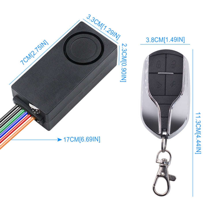Electric Vehicle Anti-theft Remote Alarm Keyless Quick Vehicle Search(48-72V)