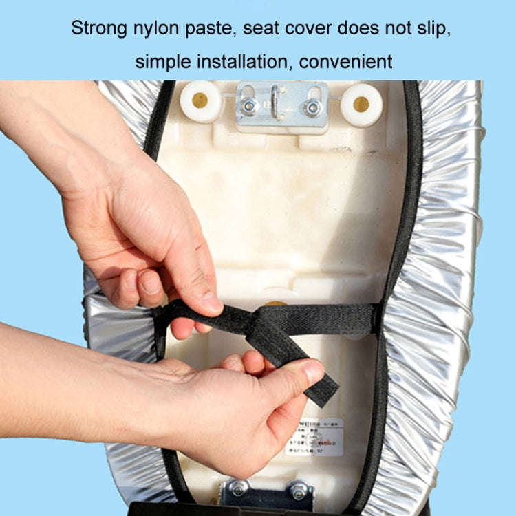 Electric Vehicle Universal Waterproof Sun Protection Seat Cover For All Seasons, Color: Silver(S)