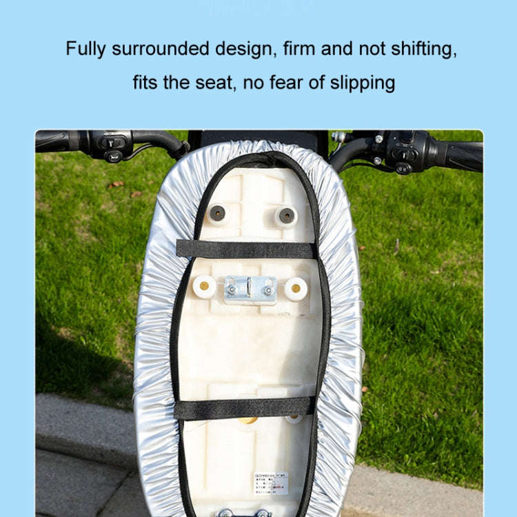 Electric Vehicle Universal Waterproof Sun Protection Seat Cover For All Seasons, Color: Silver(S)