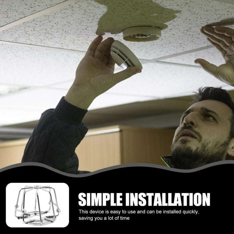 Non-disassembly Fire Sprinkler Head Protective Cover Bracket, Style: For 4-point Sprinkler