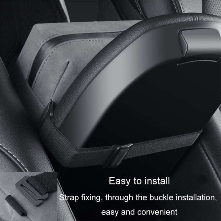 Car Armrest Box Tissue Box Car Sun Visor Seat Back Hanging Tissue Storage Bag(Grey)