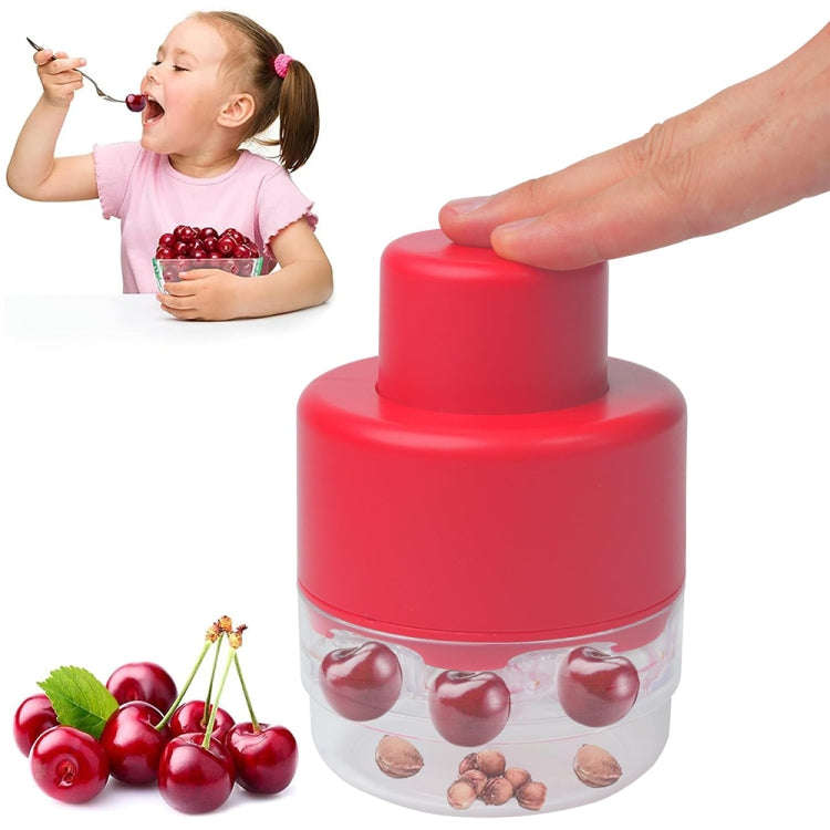 Seven-hole Press-type Cherry Core Remover Red Date Core Remover(Red)