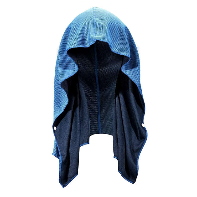 65x30cm U Shape Cold Feeling Hooded Towel Beach Camping Fitness Sun Protection Quick Drying Sport...