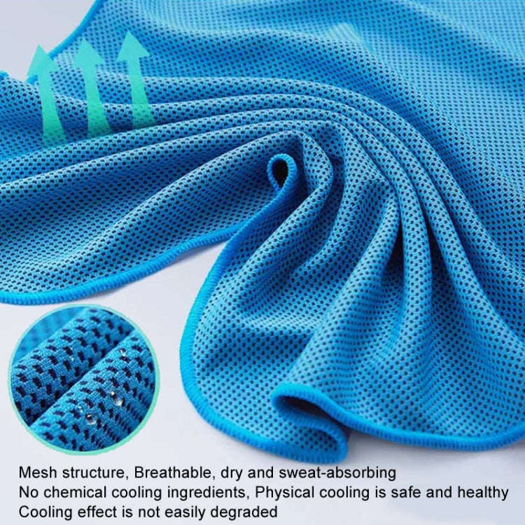 65x30cm U Shape Cold Feeling Hooded Towel Beach Camping Fitness Sun Protection Quick Drying Sport...