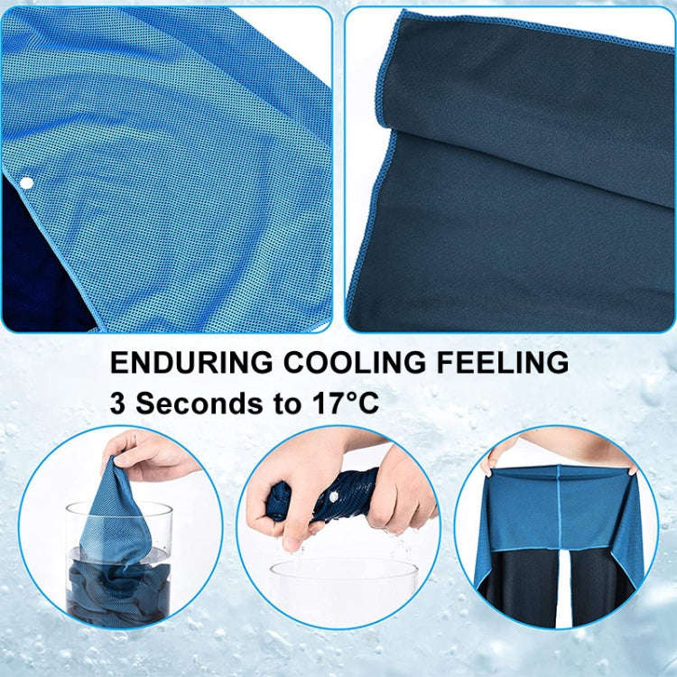 65x30cm U Shape Cold Feeling Hooded Towel Beach Camping Fitness Sun Protection Quick Drying Sport...