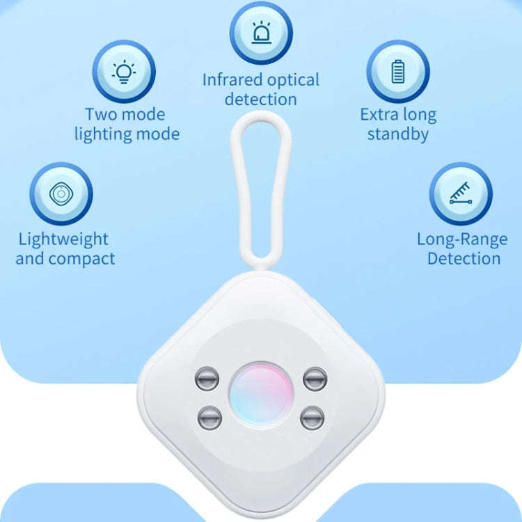Camera Detector Hotel Anti-Shooting Surveillance Infrared Inspector(White)
