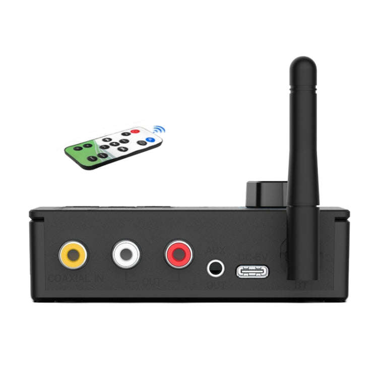 Bluetooth 5.4 Receiver Digital To Analog Card U Disk Converter Adapter With Remote Control(Coaxia...