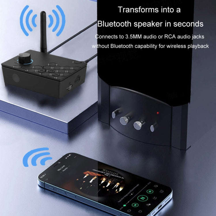 Bluetooth 5.4 Receiver Digital To Analog Card U Disk Converter Adapter With Remote Control(Coaxia...