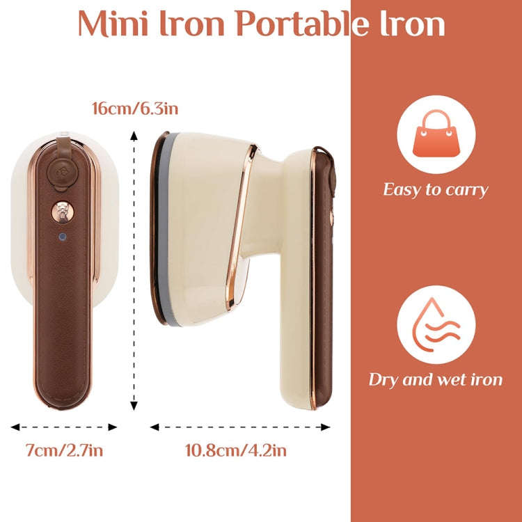 2-in-1 800W Handheld Household Wet and Dry Steam Iron Steam Hanging Iron, Spec: EU Plug(Yellow)