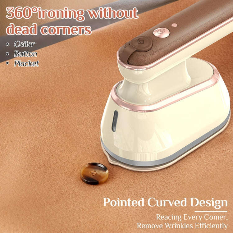 2-in-1 800W Handheld Household Wet and Dry Steam Iron Steam Hanging Iron, Spec: EU Plug(Yellow)